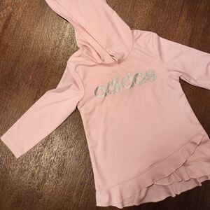 Adidas Toddler Light Pink Sweater with Hood